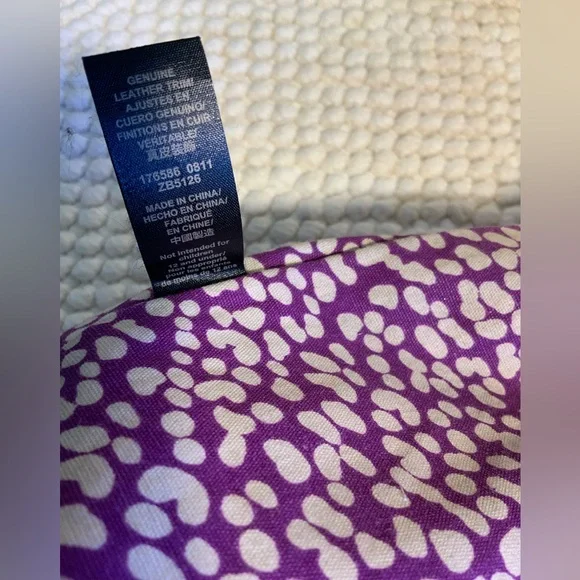 FOSSIL COATED CANVAS & LEATHER BAG - Picture 12 of 12